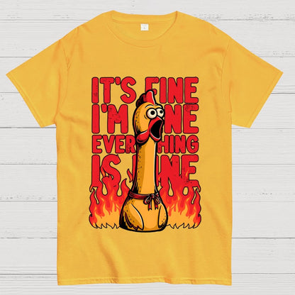 Chicken Fine Burn Geek T-Shirt