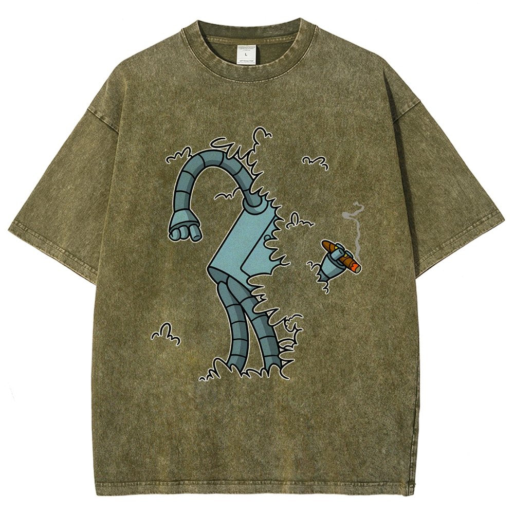 Bite My Shiny Metal Thing Vintage Distressed T-shirt