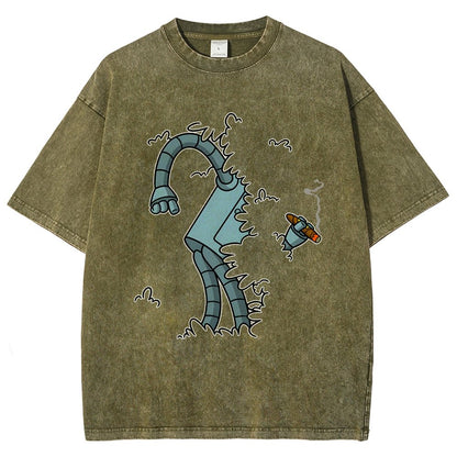 Bite My Shiny Metal Thing Vintage Distressed T-shirt