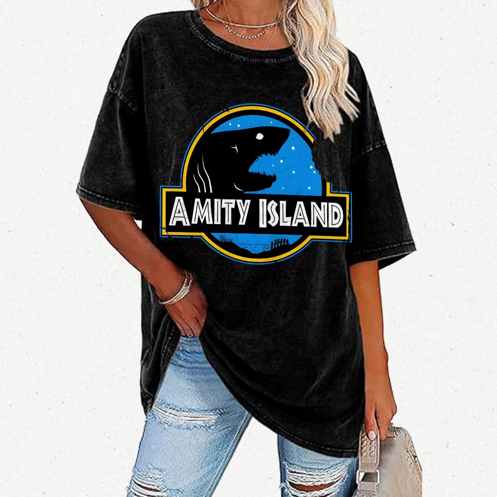 Seaside Town Vintage Distressed T-shirt