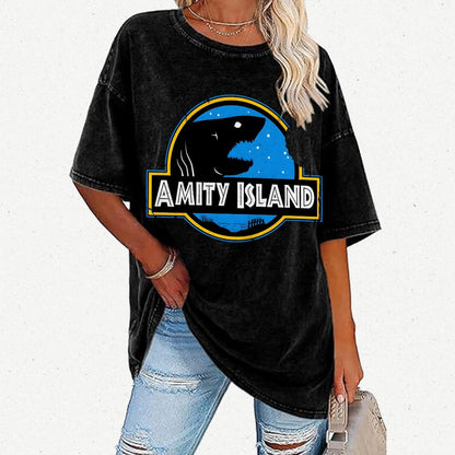 Seaside Town Vintage Distressed T-shirt
