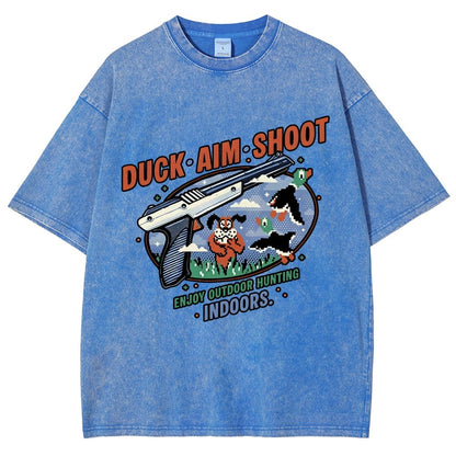 Duck Aim Shoot Vintage Distressed T-shirt