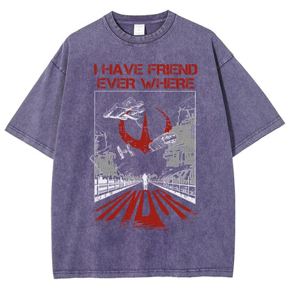 I Have Friends Every where Vintage Distressed T-shirt