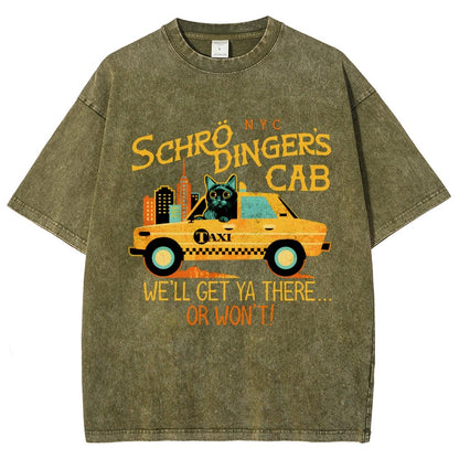 Schrodinger's Cab Vintage Distressed T-shirt