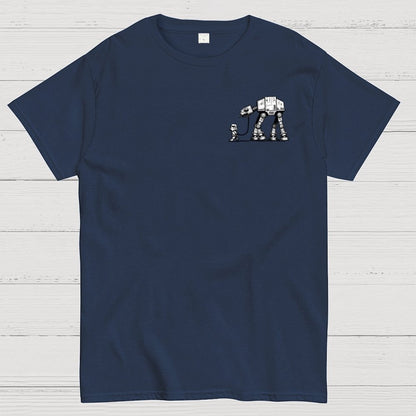 Galactic Robot Dog-Planetary Battles Front And Back Printing Geek T-Shirt