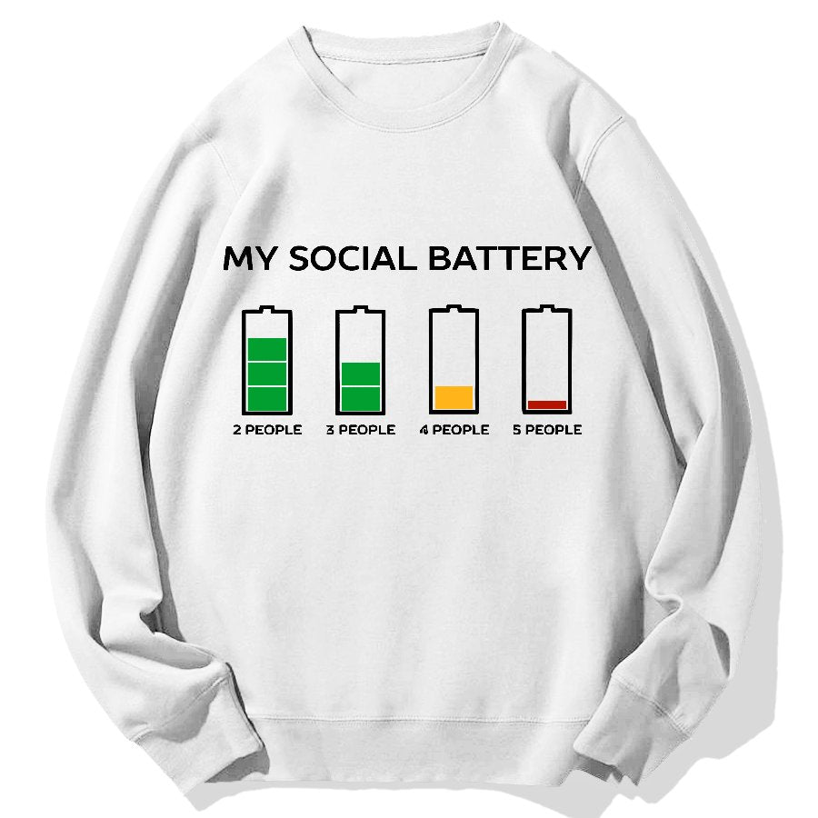 Funny Introvert Humor Geek Cotton Sweatshirt