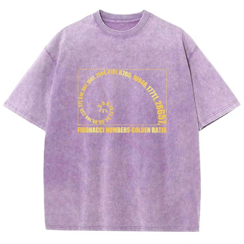 Fibonacci Numbers, Golden Ratio Vintage Distressed T-shirt