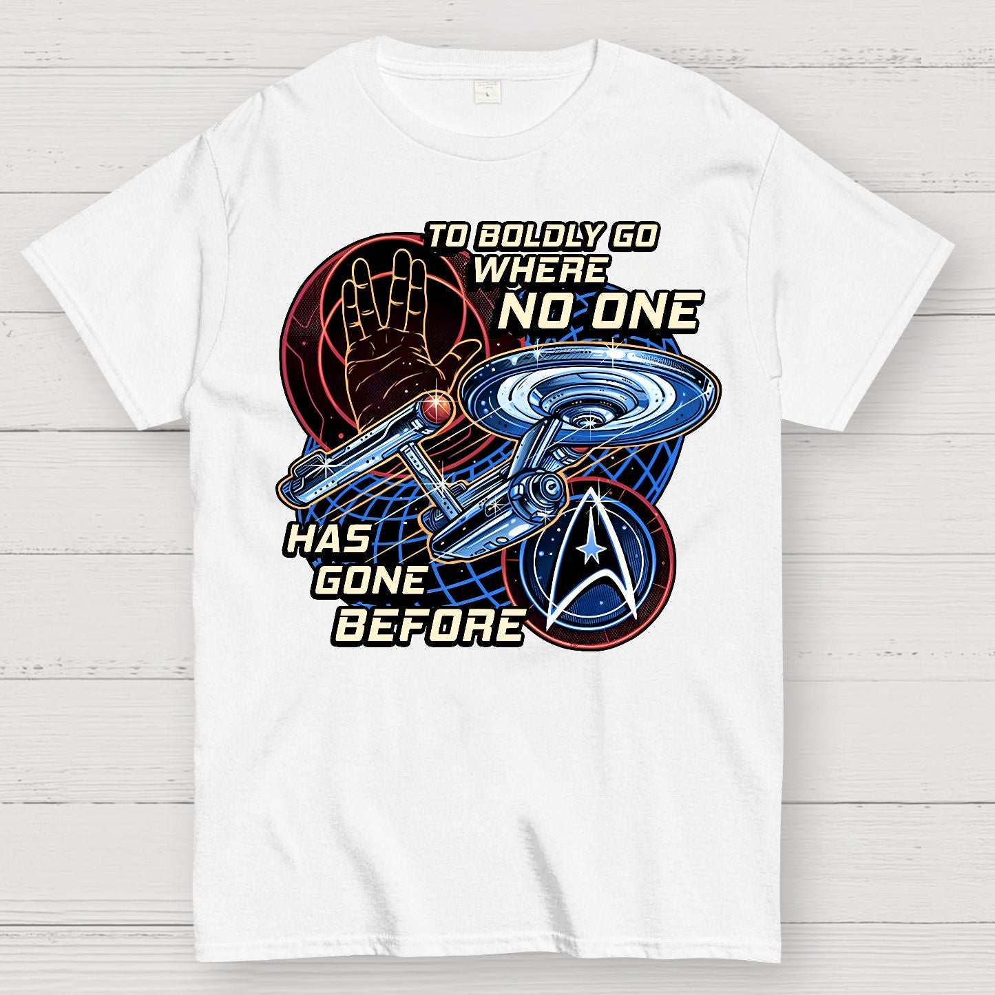 To Boldly Go Where Few Have Gone Before Geek T-Shirt