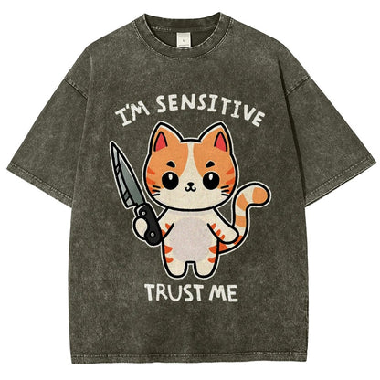 I'm Sensitive Vintage Distressed T-shirt