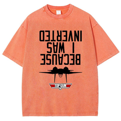 Because I Was Inverted Vintage Distressed T-shirt