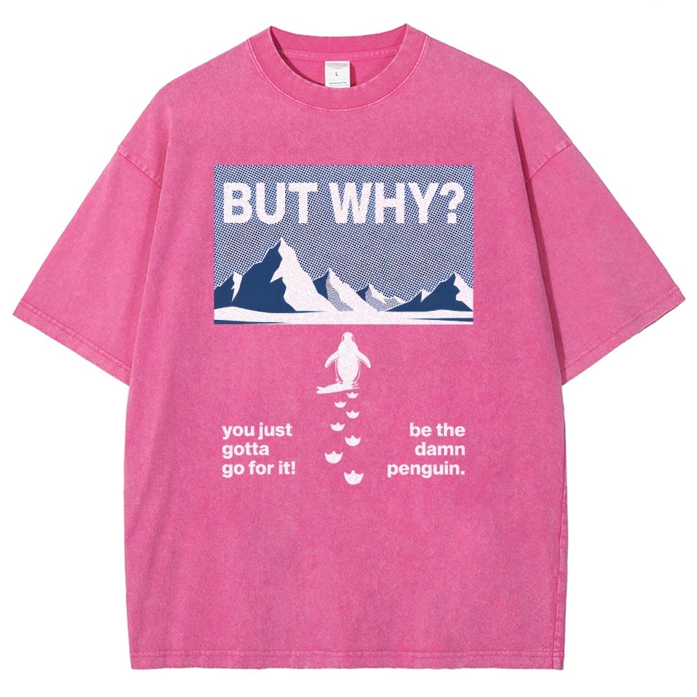 BUT WHY Vintage Distressed T-shirt