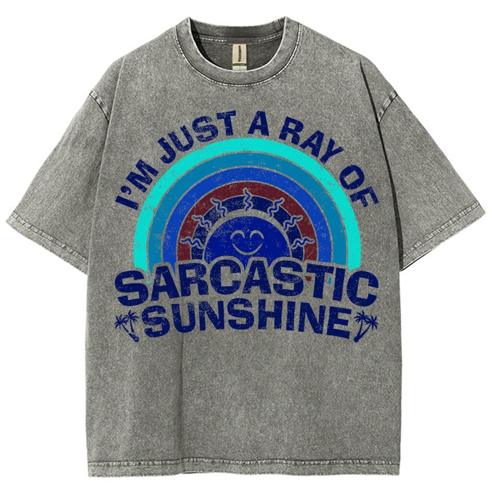 I'm Just A Ray Of Sarcastic Sunshine Funny Vintage Distressed T-shirt