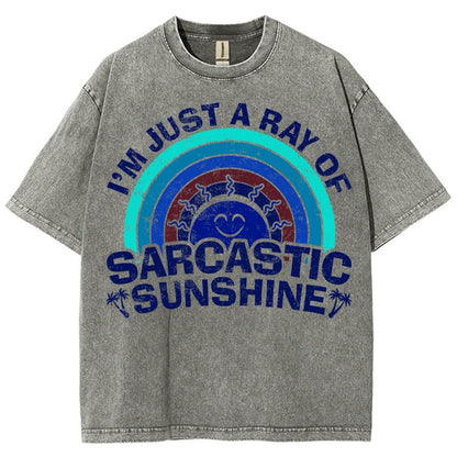I'm Just A Ray Of Sarcastic Sunshine Funny Vintage Distressed T-shirt