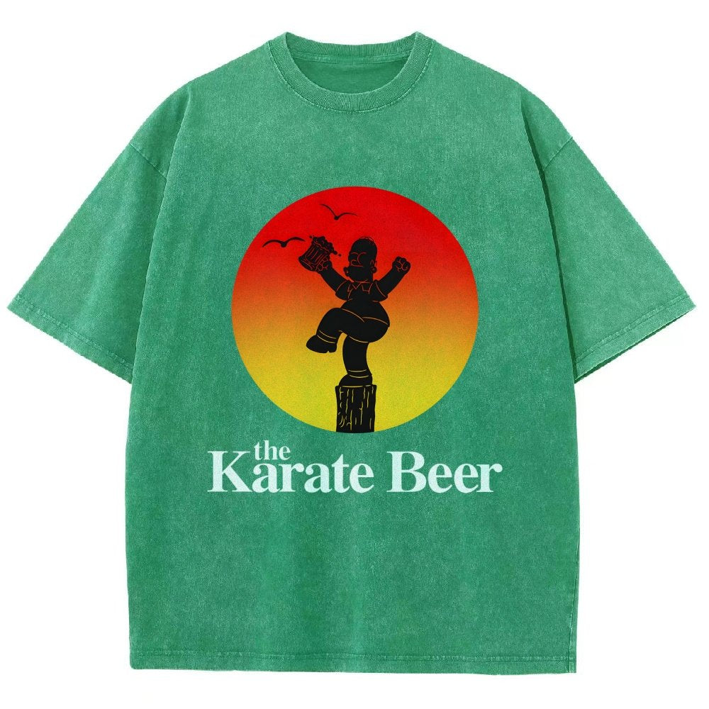 The Karate Beer Vintage Distressed T-shirt