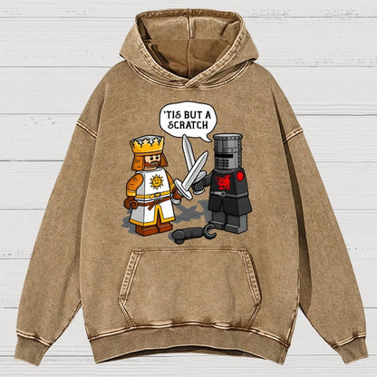 King Vs Knight Vintage Distressed Hoodie
