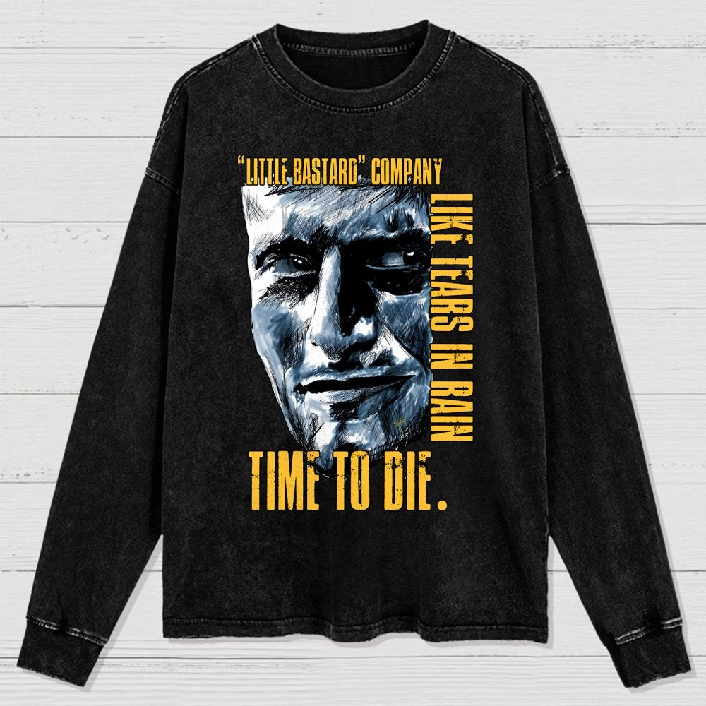 Time to die Washed Long Sleeve Tee 2507000326