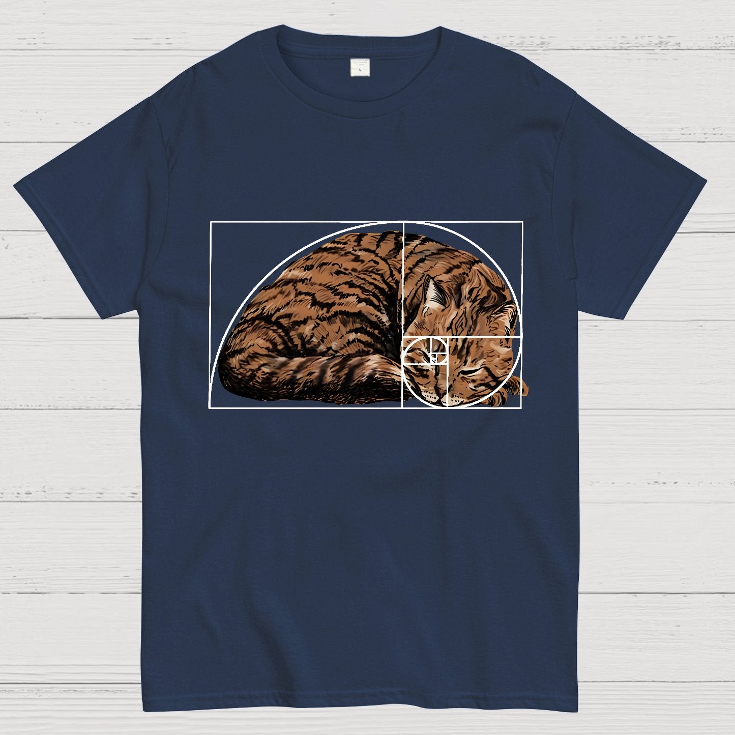 Fibonacci sequence Cat Geek T-Shirt