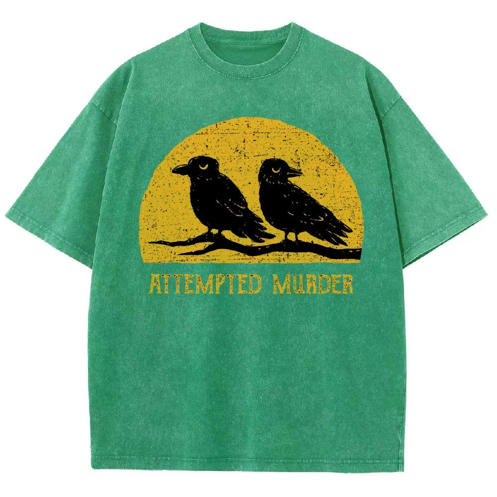 Attempted Murder Vintage Distressed T-shirt