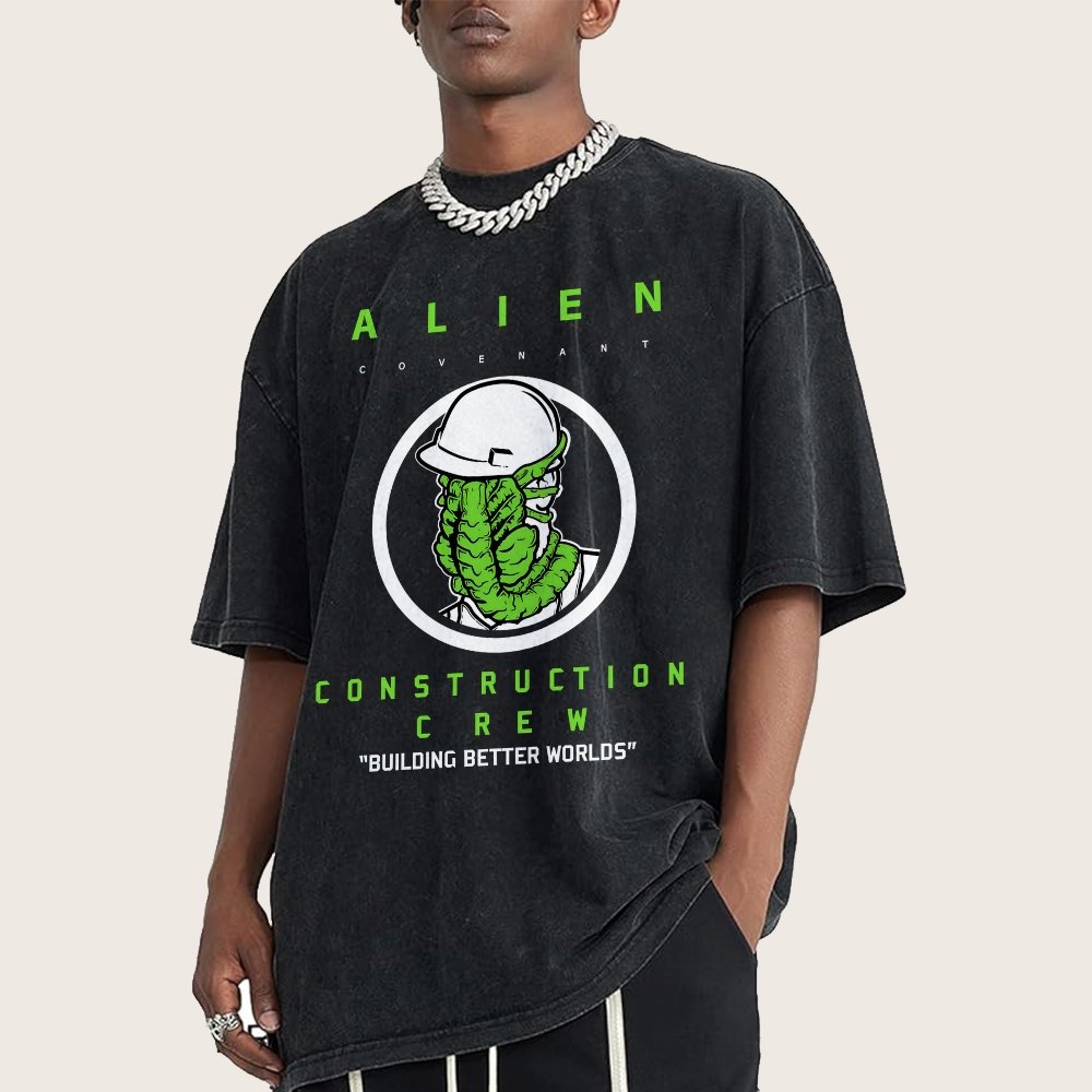 Mystery Construction Company Vintage Distressed T-shirt