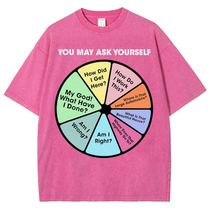 You May Ask Yourself Vintage Distressed T-shirt