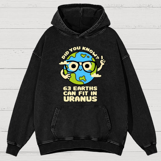 Uranus Vintage Distressed Hoodie