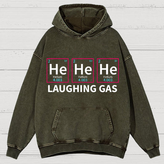 Laughing Gas Periodic Table of Elements Vintage Distressed Hoodie