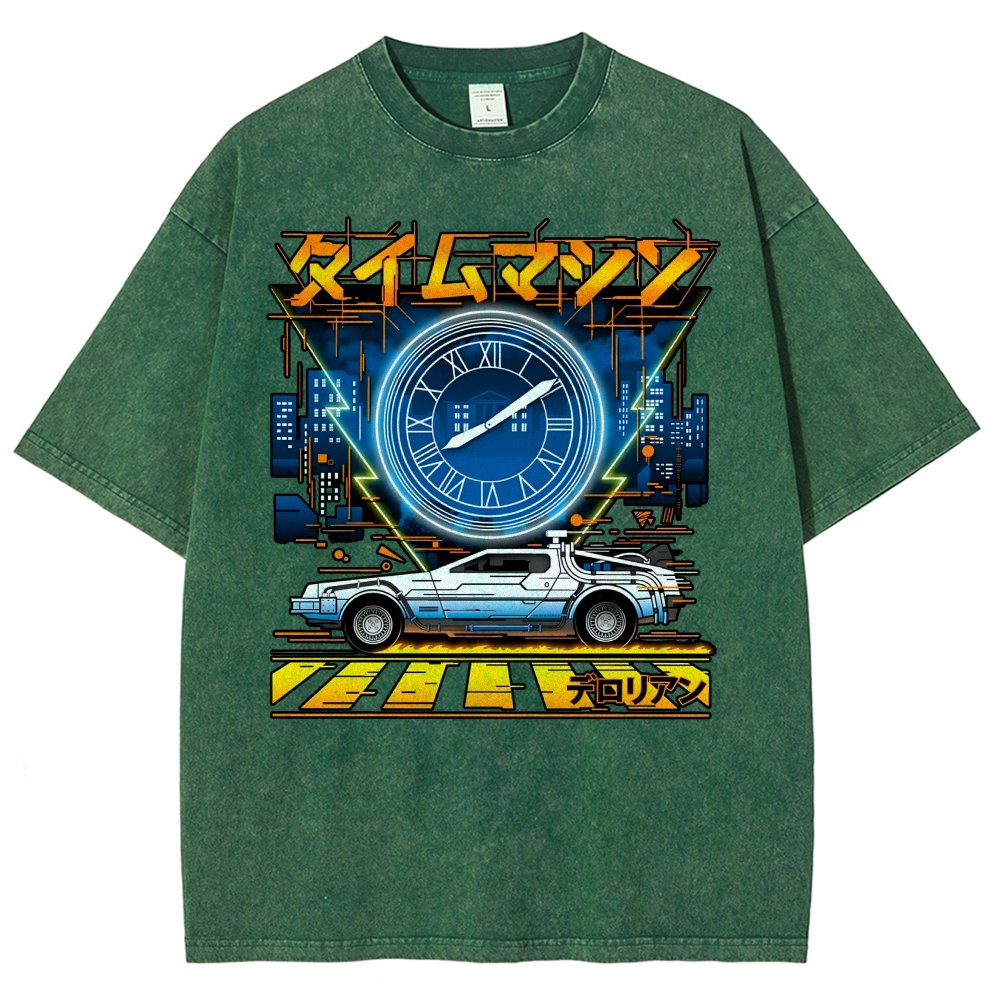 Time Machine Vintage Distressed T-shirt