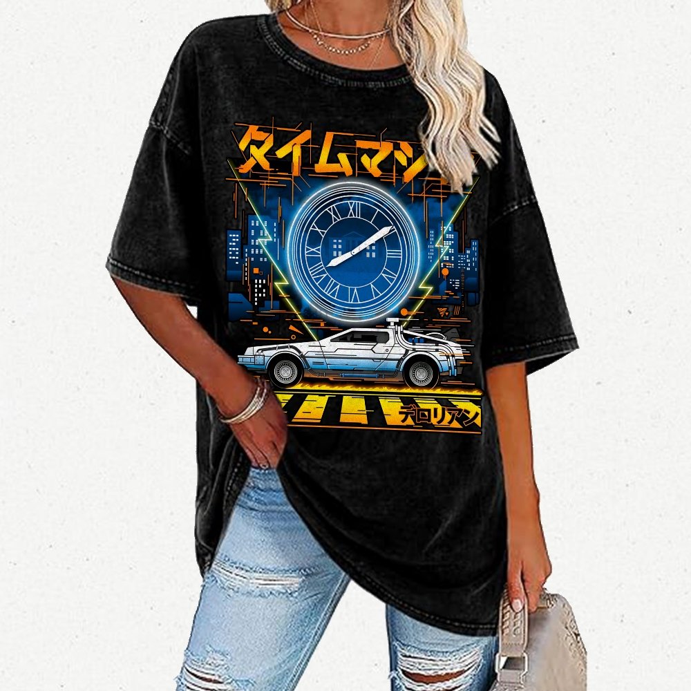 Time Machine Vintage Distressed T-shirt