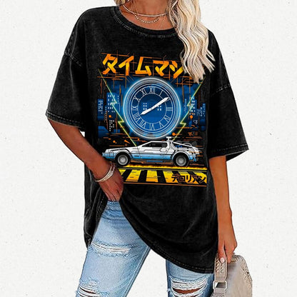 Time Machine Vintage Distressed T-shirt