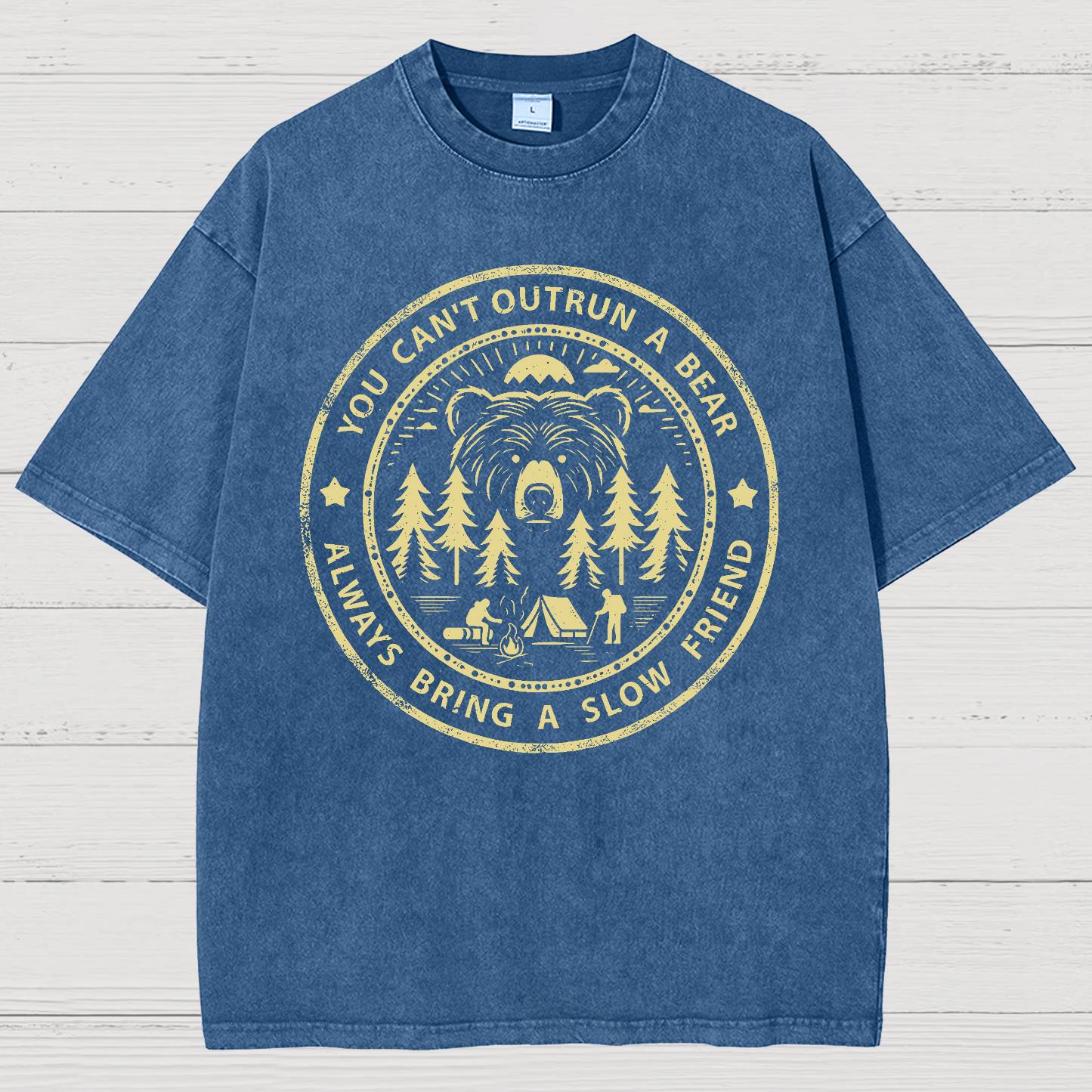 You Can't Outrun A Bear Vintage Distressed T-shirt