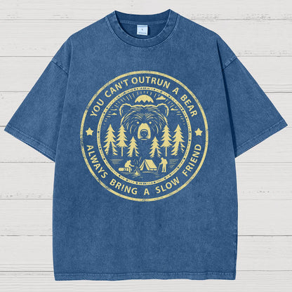 You Can't Outrun A Bear Vintage Distressed T-shirt