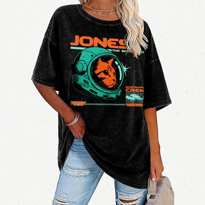 Jonesy The Space Cat Vintage Distressed T-shirt
