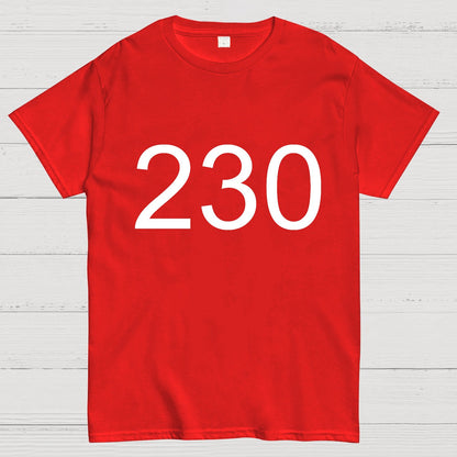 Number 230 Game Movie Geek T-Shirt