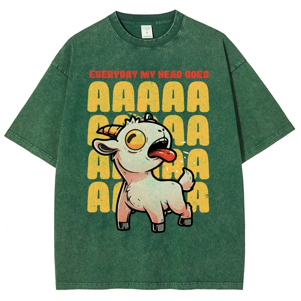 Everyday My Head Goes AAA Vintage Distressed T-shirt