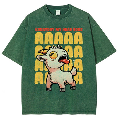 Everyday My Head Goes AAA Vintage Distressed T-shirt