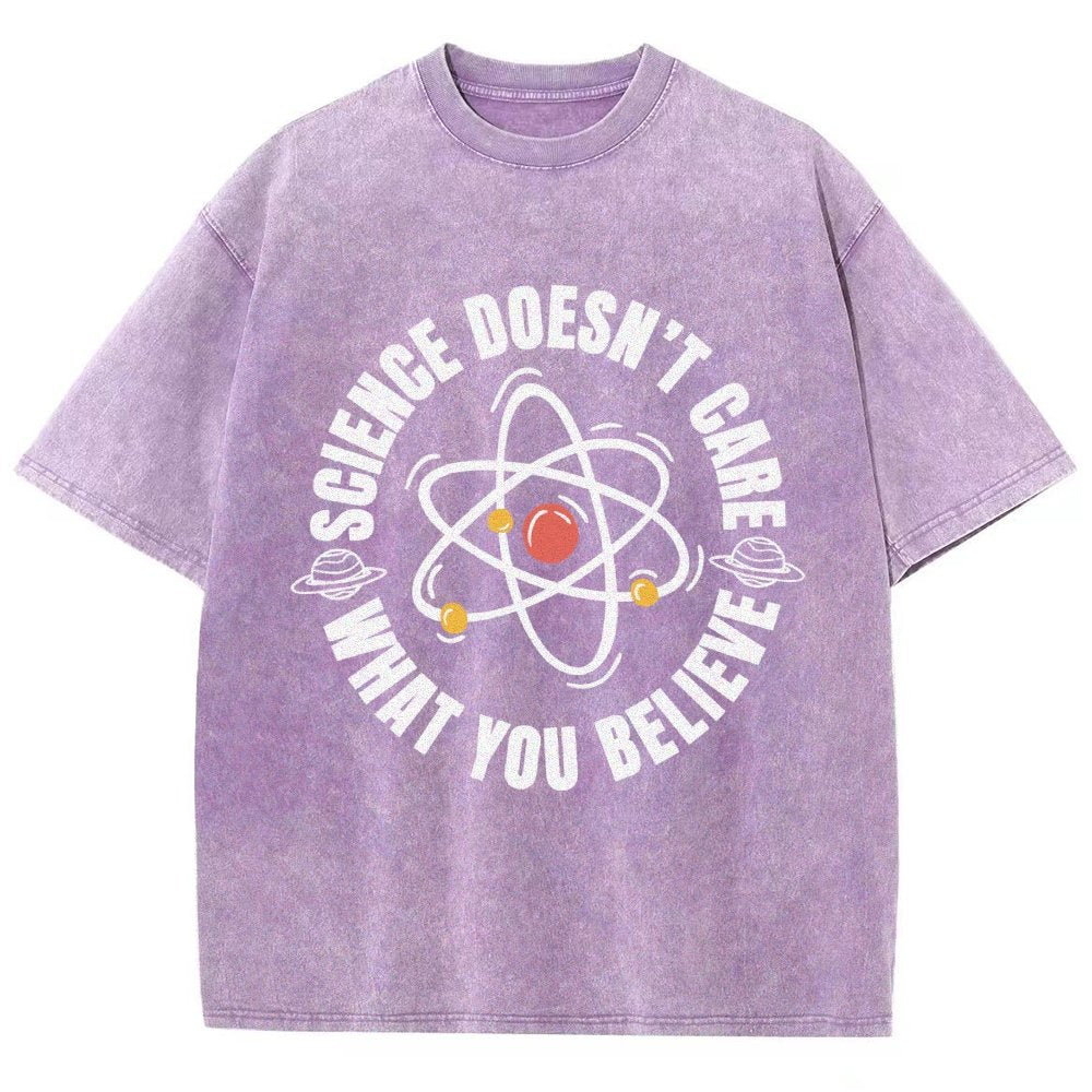 Science Doesn't Care What You Believe Vintage Distressed T-shirt