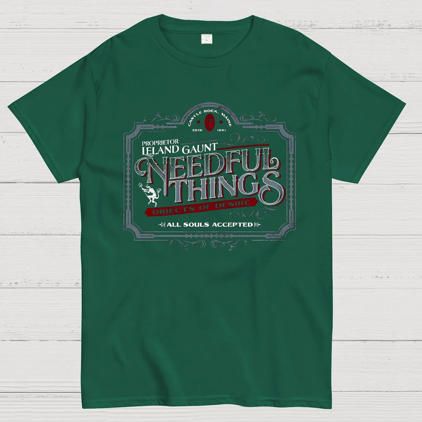 Needful Things Gothic Horror Graphic Geeky T-Shirt