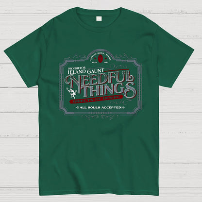 Needful Things Gothic Horror Graphic Geeky T-Shirt