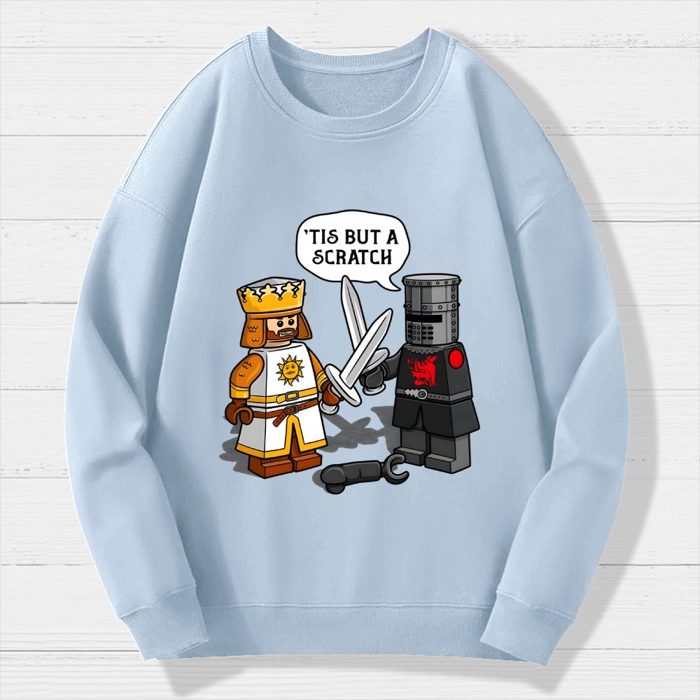 King Vs Knight Geek Cotton Sweatshirt