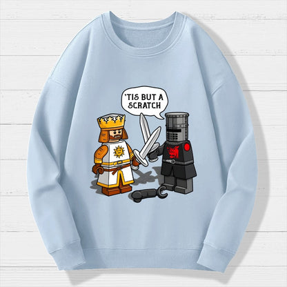 King Vs Knight Geek Cotton Sweatshirt