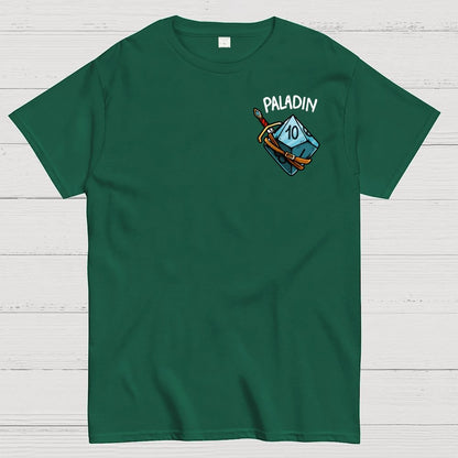 Paladin Dice Front And Back Printing Geek T-Shirt