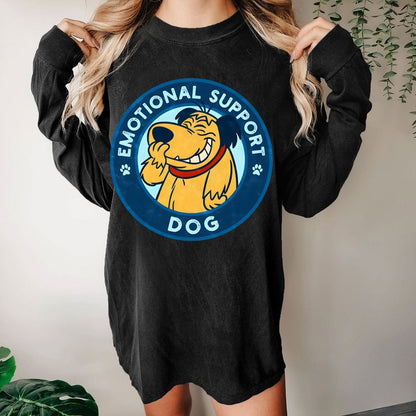 Dog Support Or Not? Washed Long Sleeve Tee