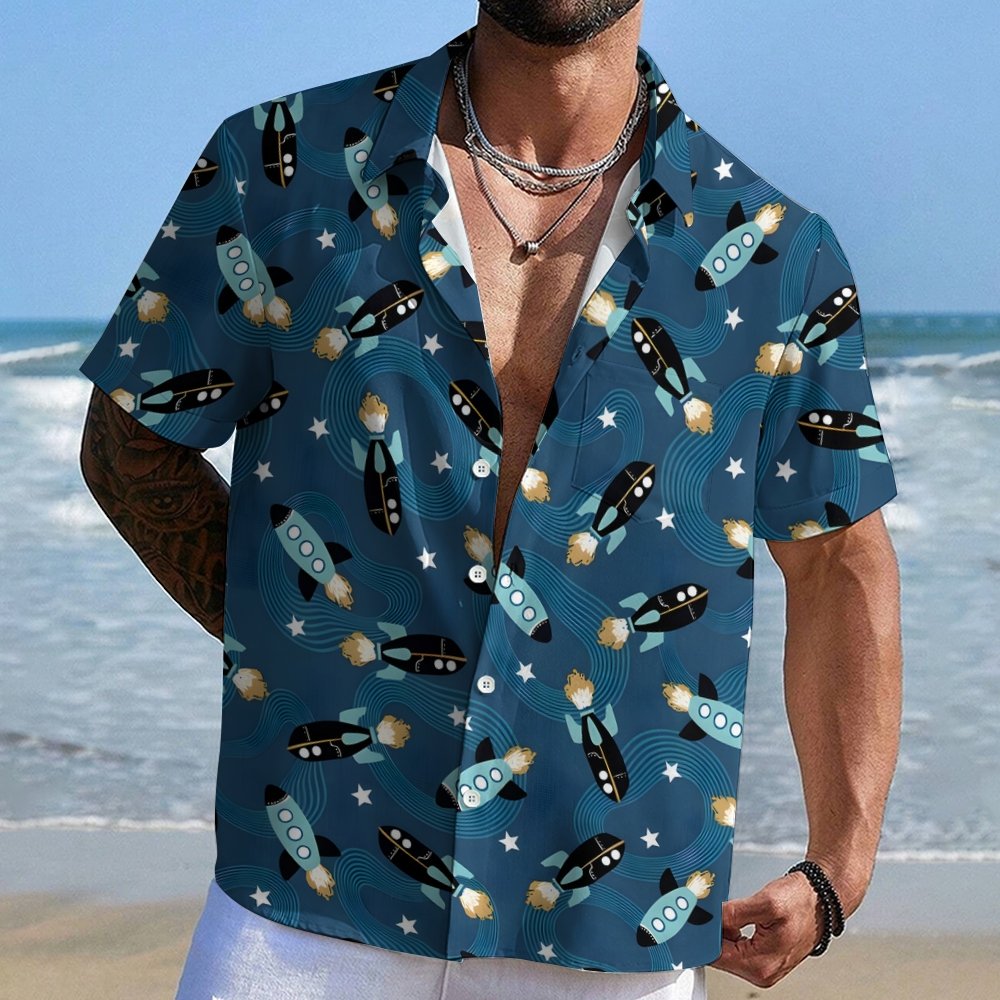 Space Planet Series Geek Hawaiian Shirt