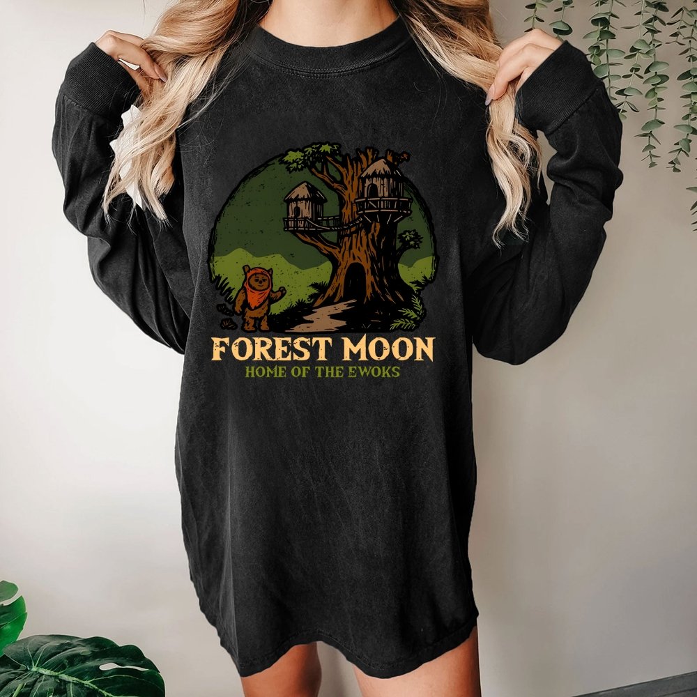 Woodland Glade Home Washed Long Sleeve Tee