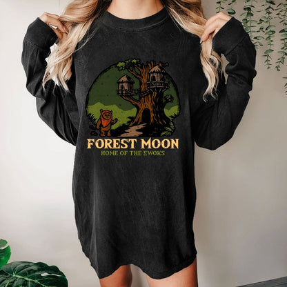 Woodland Glade Home Washed Long Sleeve Tee