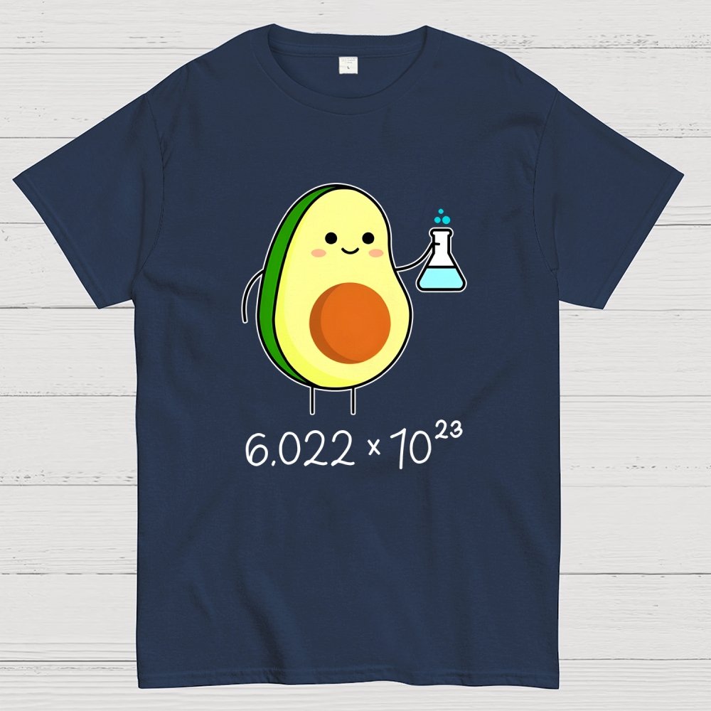 Avogadro's Number Pun. Cute Avocado Chemist Geek T-Shirt
