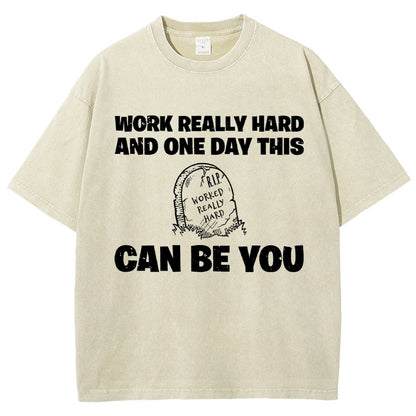 R.I.P. Worked Really Hard Vintage Distressed T-shirt