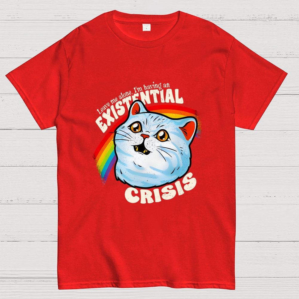 Existential Crisis Cat Geek T-Shirt