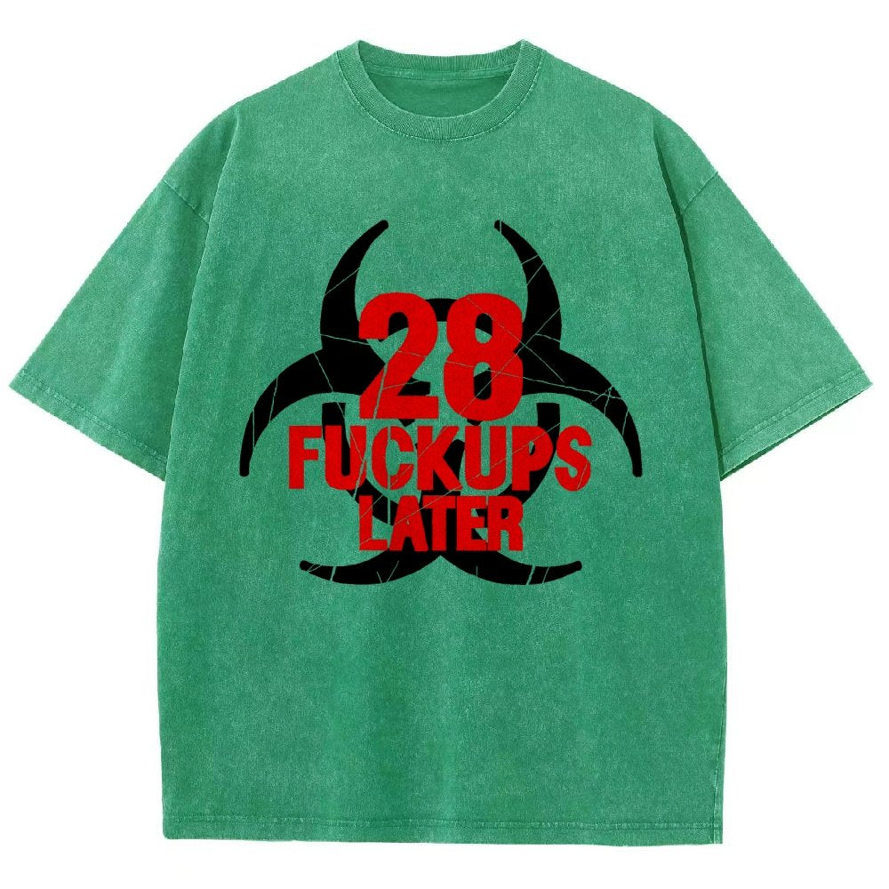 28 Fuckups Later Vintage Distressed T-shirt 2508000875