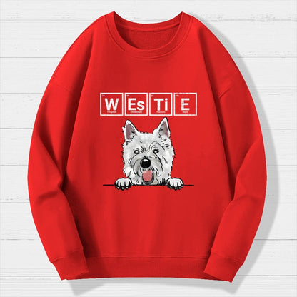 Periodic Table of Dogs  Dog Lover  Funny Science Geek Cotton Sweatshirt